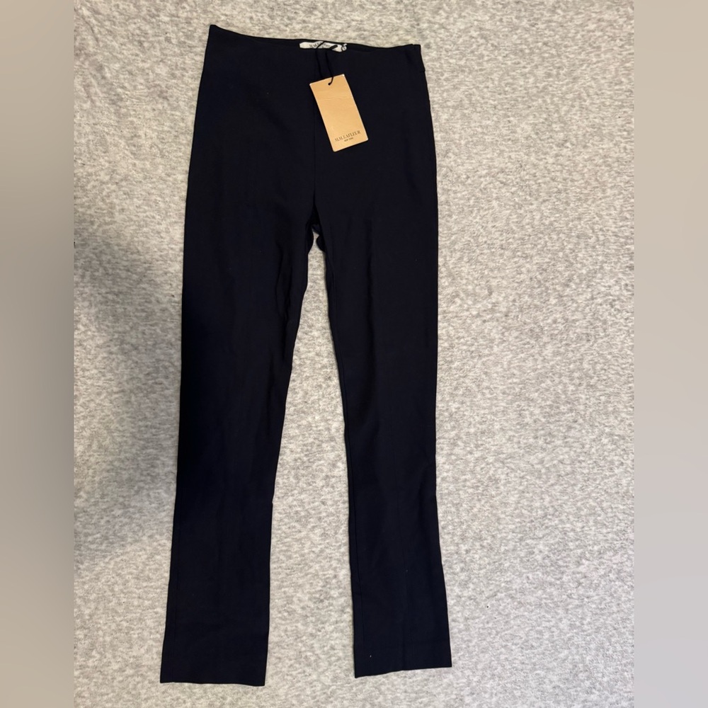 NWT MM Lafleur Elegant Navy Blue Trousers Size 2